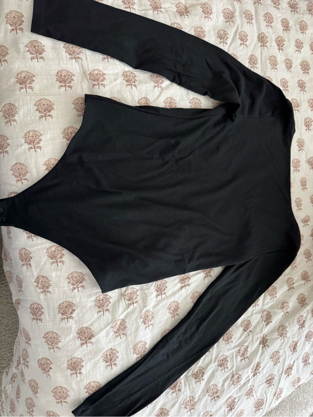 NUUDS Women’s Long Sleeve Black Bodysuit - Classic Women's Top